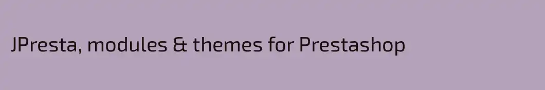 JPresta, modules & themes for Prestashop